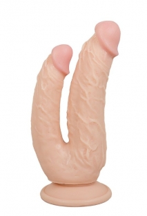 Ten Rengi 20,5 cm �ift Tarafl� Dildo Model No:1075